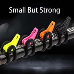 Fishing Bait Keeper 10PCS Mixed Colors Secure Holder Hook Ring Worm Lure Clasp Angle Hanger for Rod Jig Casting Tackle