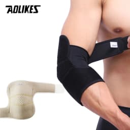 AOLIKES 1PCS Elbow Brace, Reversible Support Wrap for Joint, Arthritis Pain Relief, Tendonitis, Sports Injury Recovery