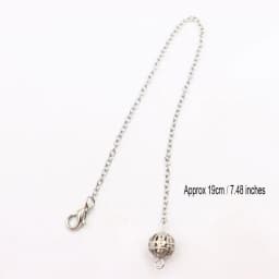 20pcs / Lot Bulk Pendulums Chains with Lobster Claw Wholesale 7 Chakra Stone Bead Charm Chain Only for Pendulum Accessories X037