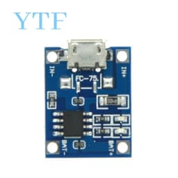 10/100pcs 5V 1A Micro USB 18650 Type-c Lithium Battery Charging Board Charger Module+Protection Dual Functions For TP4056 18650