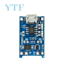 10/100pcs 5V 1A Micro USB 18650 Type-c Lithium Battery Charging Board Charger Module+Protection Dual Functions For TP4056 18650
