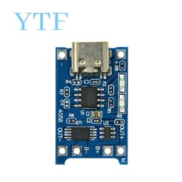 10/100pcs 5V 1A Micro USB 18650 Type-c Lithium Battery Charging Board Charger Module+Protection Dual Functions For TP4056 18650