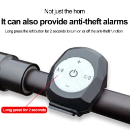 Bike Electric Horn Bell USB Rechargeable Bicycle Handlebar Cycling Alarm Ring Bell 120db Super Loud Horn Anti-theft Bell scooter