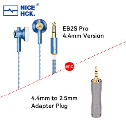 NICEHCK EB2S PRO 3.5/4.4mm Plug Microphone Flat-Head Earbud HIFI Wired Earphone 15.4mm LCP Diaphragm Dynamic Music Vocal Headset