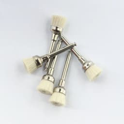 5pcs/pack Goat Hair Dental Polisher Resin Natural / Ceramic Teeth Soft Polishing Brush For Low-Speed Handpiece Dental Material