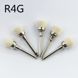 5pcs/pack Goat Hair Dental Polisher Resin Natural / Ceramic Teeth Soft Polishing Brush For Low-Speed Handpiece Dental Material