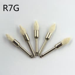 5pcs/pack Goat Hair Dental Polisher Resin Natural / Ceramic Teeth Soft Polishing Brush For Low-Speed Handpiece Dental Material