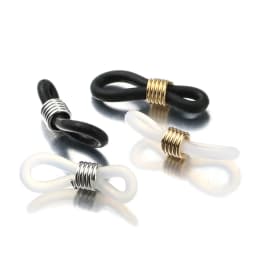20pcs Eyeglass Chain Ends Adjustable Spring Rubber Ends Connectors for Eye Glasses Holder Necklace Chain DIY Jewelry Making