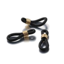 20pcs Eyeglass Chain Ends Adjustable Spring Rubber Ends Connectors for Eye Glasses Holder Necklace Chain DIY Jewelry Making