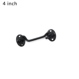 3/4/6/8/10/12 Inch Crescent Window Lock with Safety Switch Cabin Hook Door Latch Lock Catch Holder with Install Screws