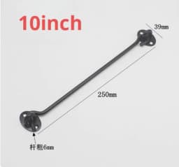3/4/6/8/10/12 Inch Crescent Window Lock with Safety Switch Cabin Hook Door Latch Lock Catch Holder with Install Screws