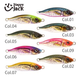 Happyjack Metal Jig 7g 10g 15g 20g 30g 3D Print Laser Slow Jig Trout Sea Fishing Bait Micro Jig Sea Fishing Bait Jigging Lure Me