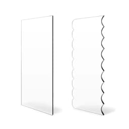 2pcs Acrylic Cake Scraper Set Decorating Contour Stripe Cake Comb Saw Tooth Smoother Buttercream Frosting Scraper cake tools