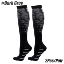 1 Pair Sports Compression Socks for Women and Men - Calf Support Socks for Running Nurses Flight Pregnancy Circulation Athletic