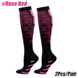 1 Pair Sports Compression Socks for Women and Men - Calf Support Socks for Running Nurses Flight Pregnancy Circulation Athletic