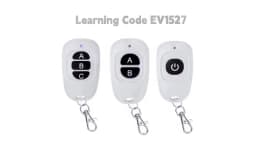 433Mhz RF Wireless Remote Control 1 2 3 buttons 1527 Learning Code Transmitter for Garage door controller With 12V 27A Battery