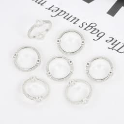 Plating 18k gold 6 8 10 mm Mix Vintage Bead Ring Spacer Beads Cap DIY Bracelet Beads For jewelry Making Accessories Finding
