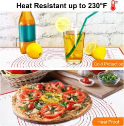BUYYES 1PCS Silicone Baking Mat Kneading Pad Dough Mat Pizza Cake Dough Maker Kitchen Cooking Grill Non-Stick Gadgets Bakeware