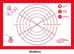BUYYES 1PCS Silicone Baking Mat Kneading Pad Dough Mat Pizza Cake Dough Maker Kitchen Cooking Grill Non-Stick Gadgets Bakeware