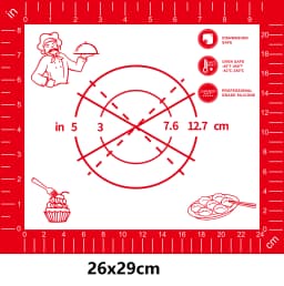BUYYES 1PCS Silicone Baking Mat Kneading Pad Dough Mat Pizza Cake Dough Maker Kitchen Cooking Grill Non-Stick Gadgets Bakeware