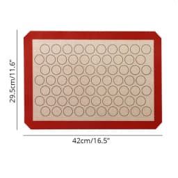 BUYYES 1PCS Silicone Baking Mat Kneading Pad Dough Mat Pizza Cake Dough Maker Kitchen Cooking Grill Non-Stick Gadgets Bakeware