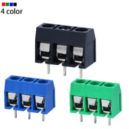 10/20/50Pcs/lot KF301-5.0-2P KF301-3P KF301-4P Pitch 5.0mm Straight Pin 2P 3P 4P Screw PCB Terminal Block Connector Blue Green
