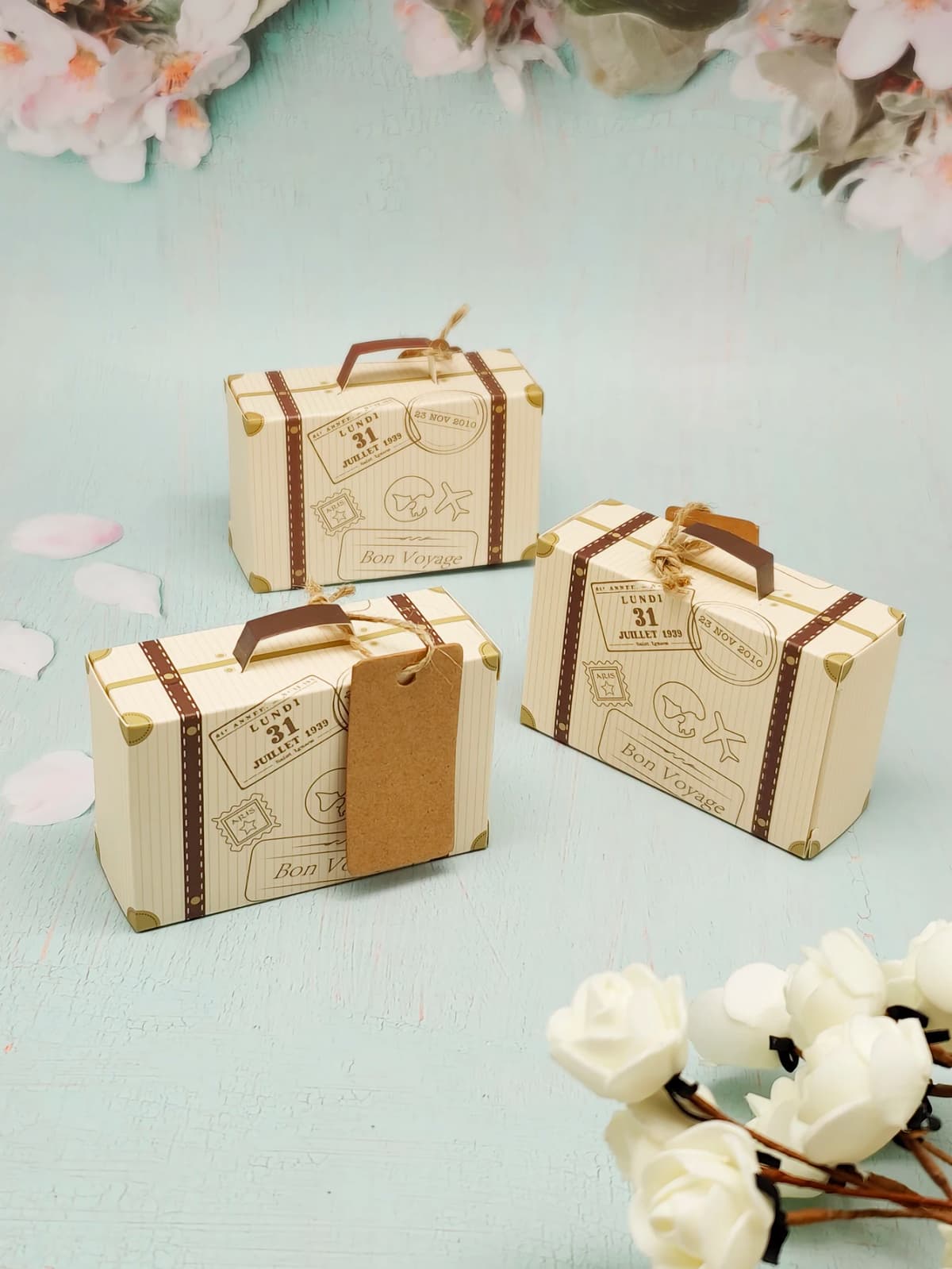 10/50pcs Hemp Rope Tag Luggage Packaging Box Candy Box Gift Box Eco-Friendly Natural Jute Twine Handle for Gift Packaging
