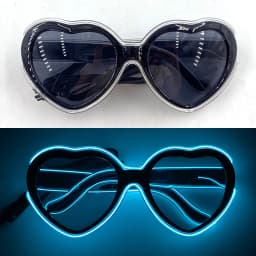 Light Up Led Glasses Neon Party Luminous Glasses EL Wire Glowing Sunglasses Novelty Gift for Adult Glow Bright Light Supplies