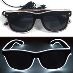 Light Up Led Glasses Neon Party Luminous Glasses EL Wire Glowing Sunglasses Novelty Gift for Adult Glow Bright Light Supplies