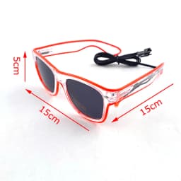 Light Up Led Glasses Neon Party Luminous Glasses EL Wire Glowing Sunglasses Novelty Gift for Adult Glow Bright Light Supplies