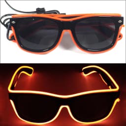 Light Up Led Glasses Neon Party Luminous Glasses EL Wire Glowing Sunglasses Novelty Gift for Adult Glow Bright Light Supplies