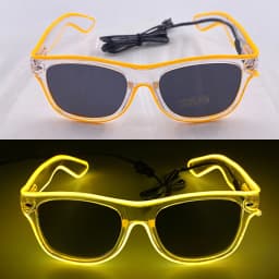 Light Up Led Glasses Neon Party Luminous Glasses EL Wire Glowing Sunglasses Novelty Gift for Adult Glow Bright Light Supplies