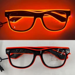 Light Up Led Glasses Neon Party Luminous Glasses EL Wire Glowing Sunglasses Novelty Gift for Adult Glow Bright Light Supplies