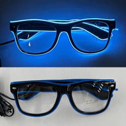 Light Up Led Glasses Neon Party Luminous Glasses EL Wire Glowing Sunglasses Novelty Gift for Adult Glow Bright Light Supplies