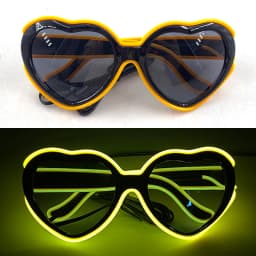 Light Up Led Glasses Neon Party Luminous Glasses EL Wire Glowing Sunglasses Novelty Gift for Adult Glow Bright Light Supplies