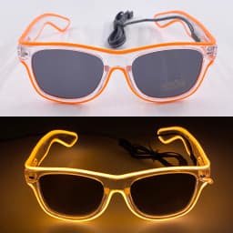 Light Up Led Glasses Neon Party Luminous Glasses EL Wire Glowing Sunglasses Novelty Gift for Adult Glow Bright Light Supplies
