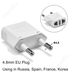 US Electrical Plug Adapter European EU To US America China CN Canada CA Travel Adapter 2Pin Plug Type A Converter Power Adaptor