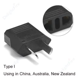 US Electrical Plug Adapter European EU To US America China CN Canada CA Travel Adapter 2Pin Plug Type A Converter Power Adaptor
