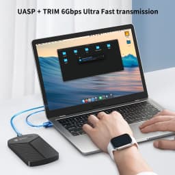 Yottamaster 2.5inch HDD Enclosure SATA to USB 3.0 Adapter Hard Disk Case 6Gbps UASP Hard Drive Enclosure for Windows Mac Linux