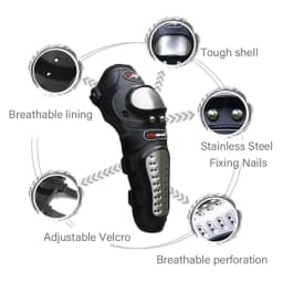 Motorcycle Kneepad Stainless Steel Moto Elbow Knee Pads Motocross Racing Protective Gear Protector Guards Kit