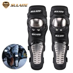 Motorcycle Kneepad Stainless Steel Moto Elbow Knee Pads Motocross Racing Protective Gear Protector Guards Kit