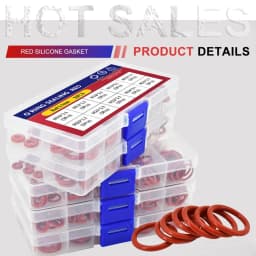 CS 1/1.5/2.0/2.4/3.1 Silicone O Ring Sealing Washer Red VMQ O-ring Plumbing Gaskets Oil Resistant High Temperature Oring Kit