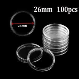 21/23/25/30/32/38/40/45mm Coinning Capsules Storage Box Clear Plastic Coinning Cases Holders Protector Coinning Capsules Storage