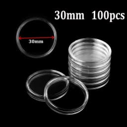 21/23/25/30/32/38/40/45mm Coinning Capsules Storage Box Clear Plastic Coinning Cases Holders Protector Coinning Capsules Storage