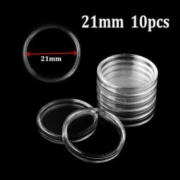 21/23/25/30/32/38/40/45mm Coinning Capsules Storage Box Clear Plastic Coinning Cases Holders Protector Coinning Capsules Storage
