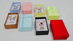 12Pcs/lot Ring Box Necklace Pendant Box Earrings Organizer Jewelry Display Holder Trinket Storage Props Gift Box 5*8*2.5cm