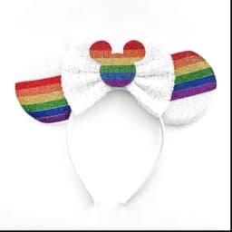 2025 New Style Mickey Minnie Ear Headband Sequin Bows Girl Adult Kids Halloween Party Cosplay Hair Accessories Princess Hairband