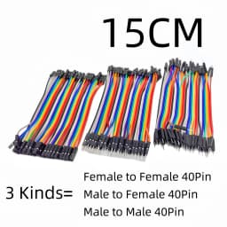 40-120pcs Dupont Line 10CM 20CM 30CM 40Pin Male to Male + Male to Female Female to Female Jumper Wire Dupont Cable for DIY KIT
