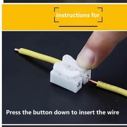 Quick Wire Connectors 1P 2P No Soldering Required Spring Clamp Cable Terminals Screwless Terminal Block for Electronics