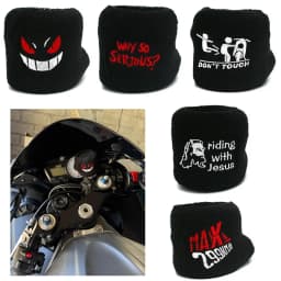Motorcycle Custom Front Fluid Brake Clutch Reservoir Cover Sock Universally Fit Cylindrical Bake Fluid Oil Tank